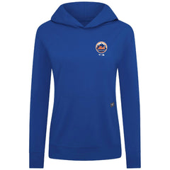 New York Mets Levelwear Women's Cooperstown Collection Relay Core Logo Pullover Hoodie - Royal - MLB Sale