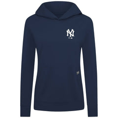 New York Yankees Levelwear Women's Cooperstown Collection Relay Core Logo Pullover Hoodie - Navy - MLB Lifestyle