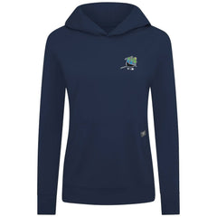 Tampa Bay Rays Levelwear Women's Cooperstown Collection Relay Core Logo Pullover Hoodie - Navy - MLB Lifestyle