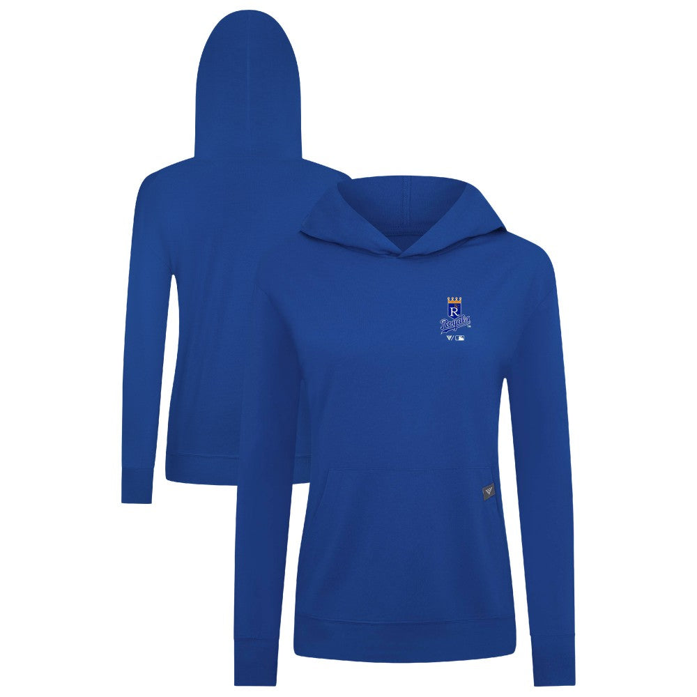 Kansas City Royals Levelwear Women's Cooperstown Collection Relay Core Logo Pullover Hoodie - Royal - MLB on Sale