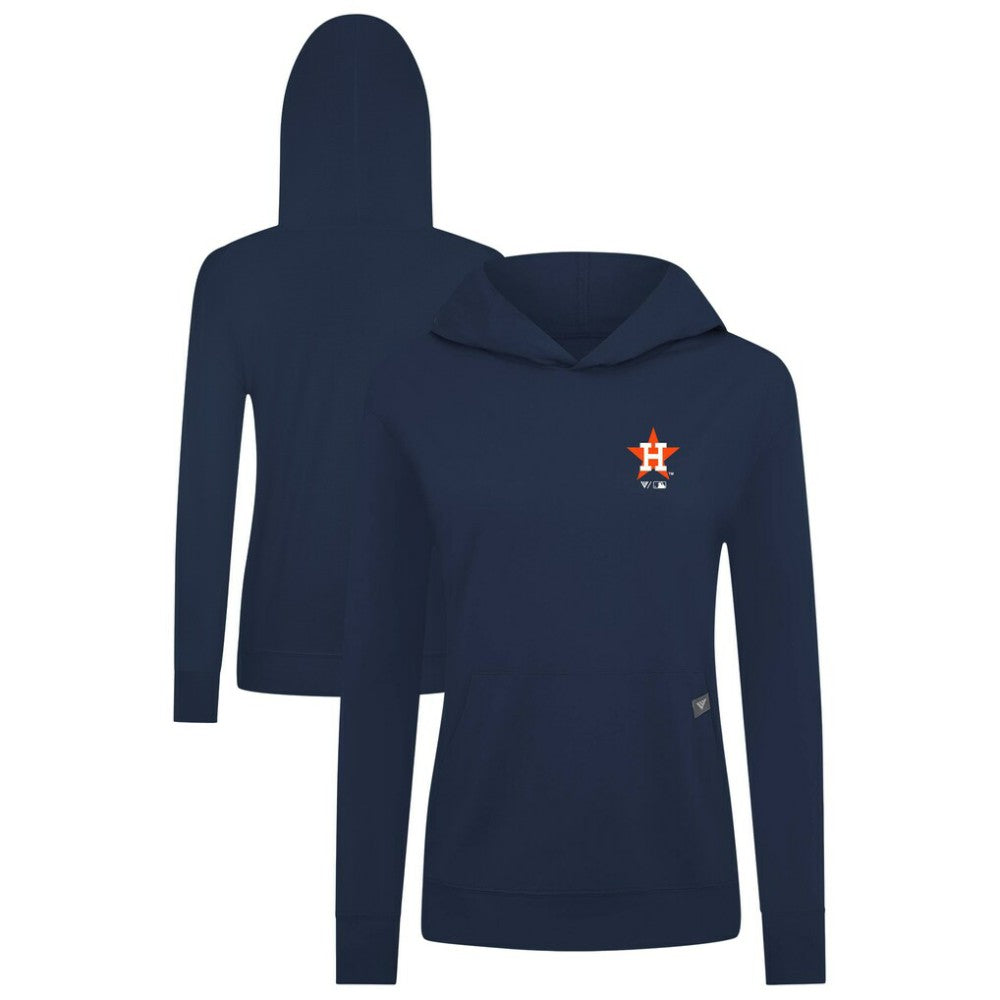 Houston Astros Levelwear Women's Cooperstown Collection Relay Core Logo Pullover Hoodie - Navy - MLB on Sale