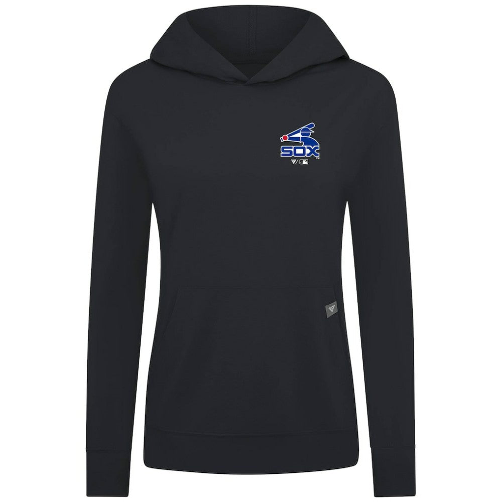 Chicago White Sox Levelwear Women's Cooperstown Collection Relay Core Logo Pullover Hoodie - Black - MLB Online