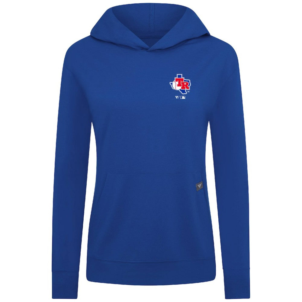 Texas Rangers Levelwear Women's Cooperstown Collection Relay Core Logo Pullover Hoodie - Royal - MLB Online