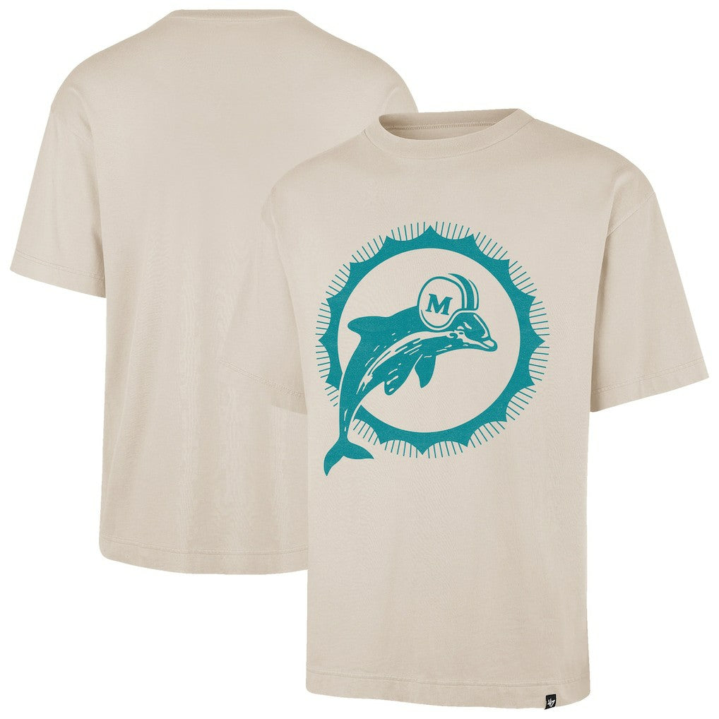 47 brand Miami Dolphins '47 Bouldering Imprint Ravine Foundation Throwback T-Shirt Tan