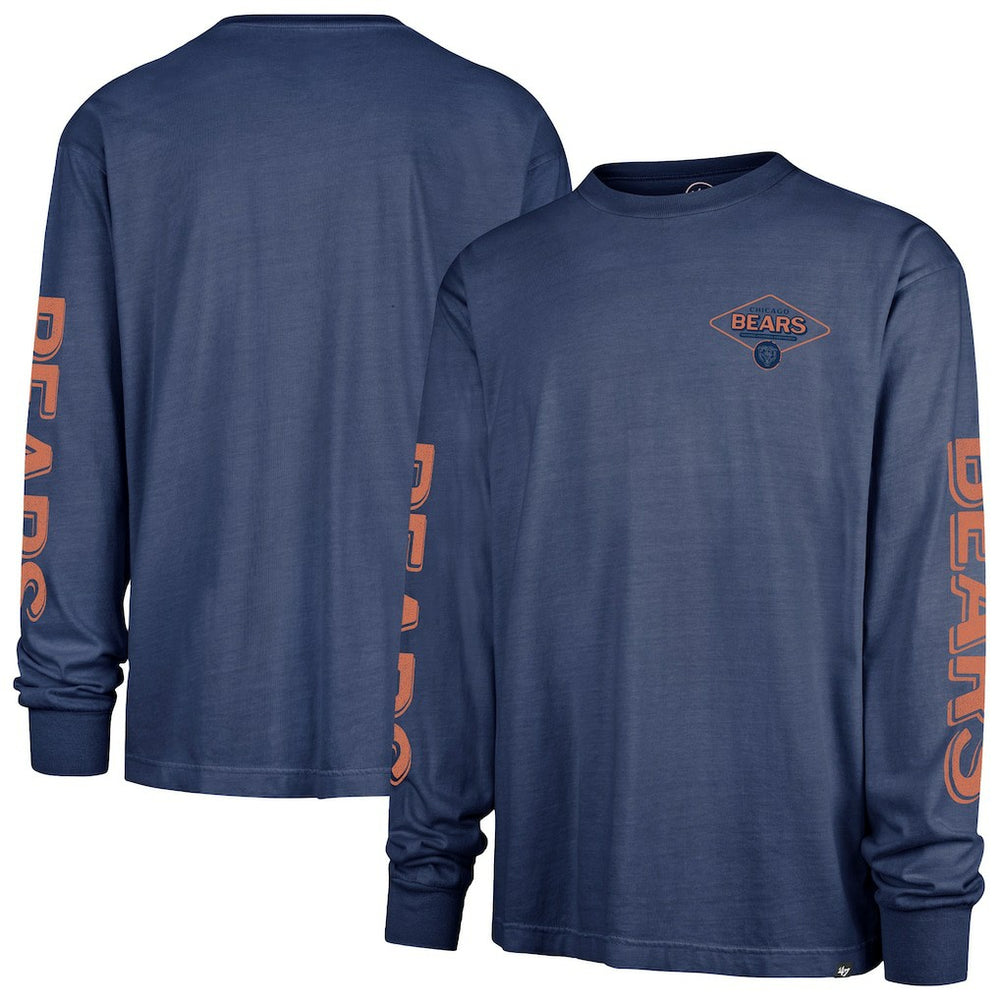 47 brand Chicago Bears '47 Cairn Ravine Foundation Long Sleeve T-Shirt Navy