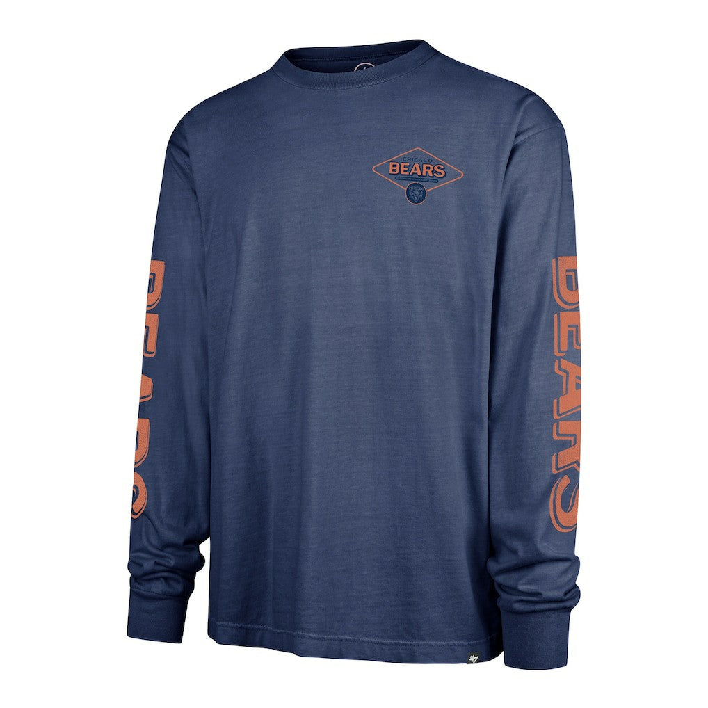 47 brand Chicago Bears '47 Cairn Ravine Foundation Long Sleeve T-Shirt Navy