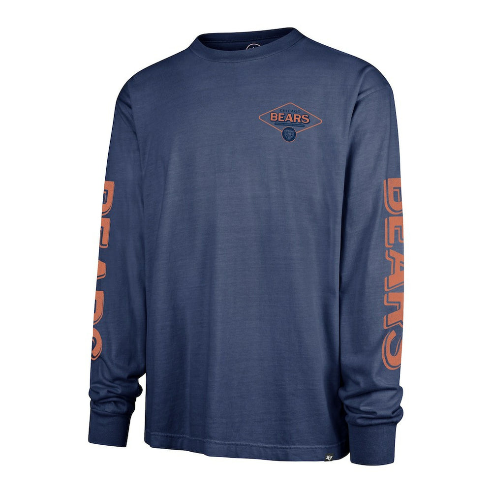 47 brand Chicago Bears '47 Cairn Ravine Foundation Long Sleeve T-Shirt Navy