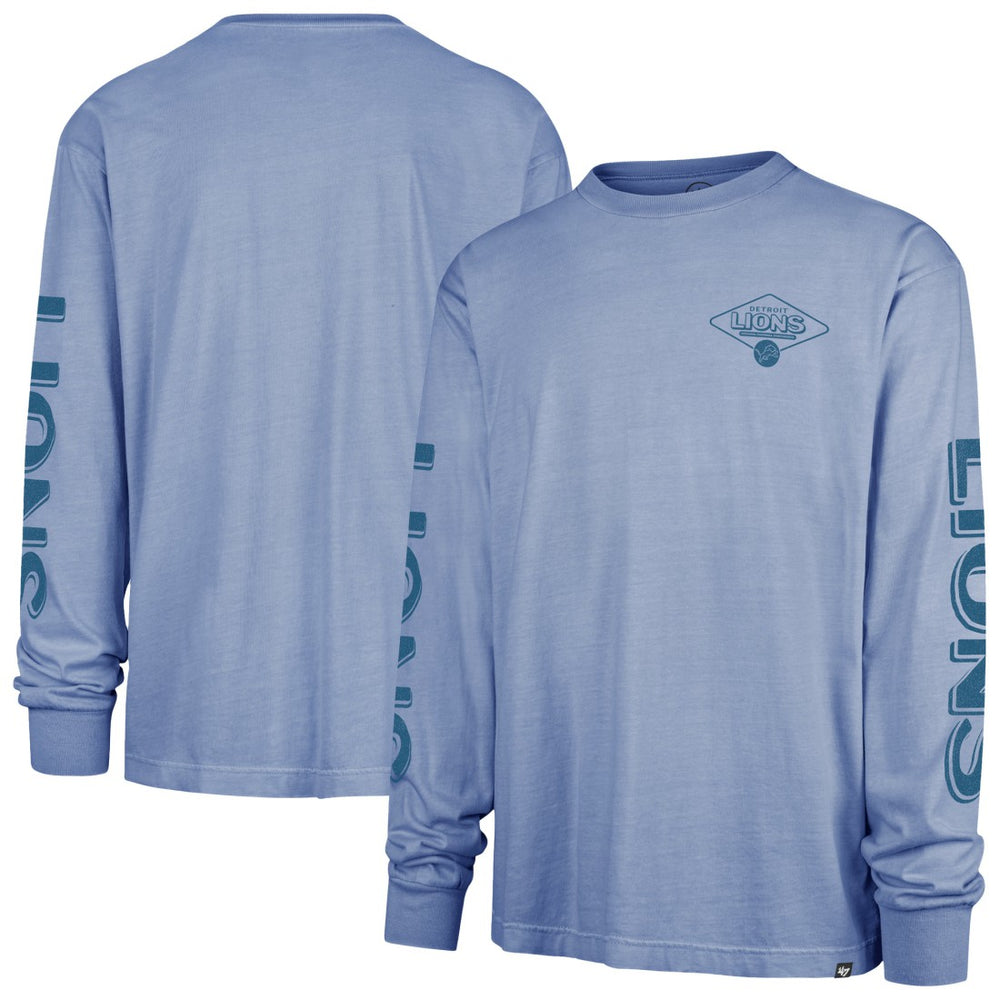 47 brand Detroit Lions '47 Cairn Ravine Foundation Long Sleeve T-Shirt Blue