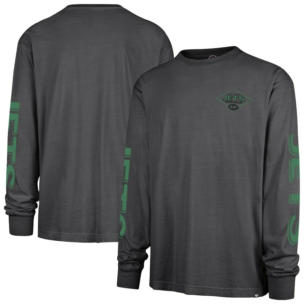 47 brand New York Jets '47 Cairn Ravine Foundation Long Sleeve T-Shirt Charcoal