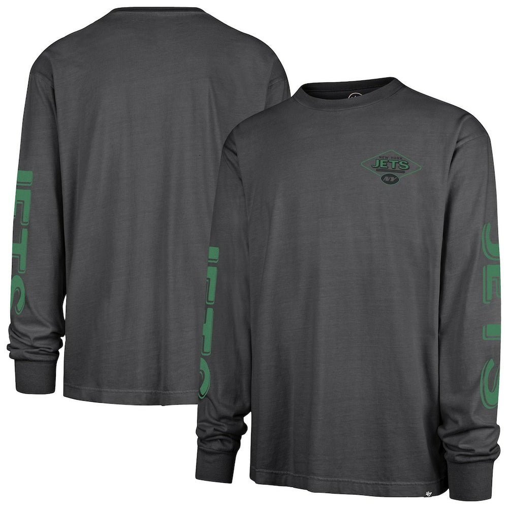 47 brand New York Jets '47 Cairn Ravine Foundation Long Sleeve T-Shirt Charcoal