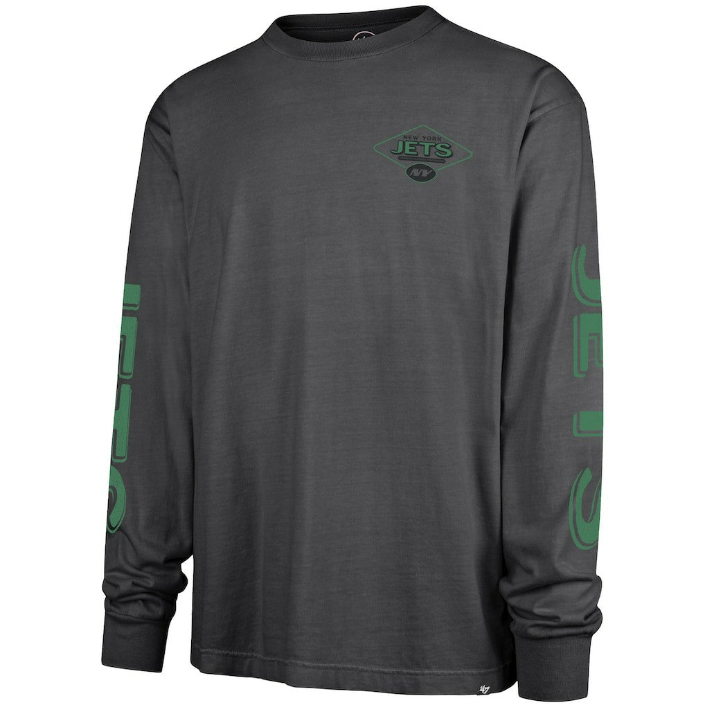 47 brand New York Jets '47 Cairn Ravine Foundation Long Sleeve T-Shirt Charcoal