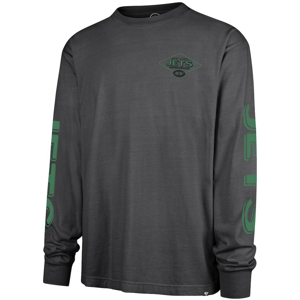 47 brand New York Jets '47 Cairn Ravine Foundation Long Sleeve T-Shirt Charcoal