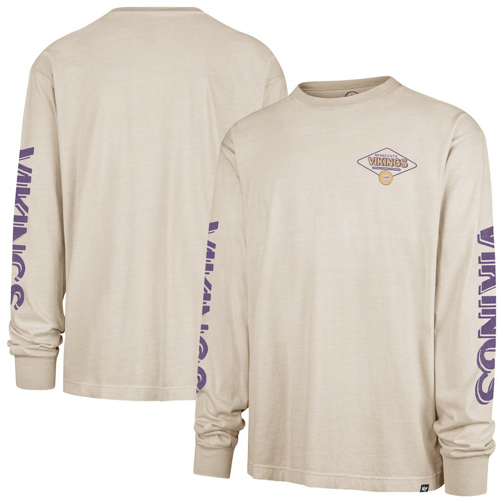 47 brand Minnesota Vikings '47 Cairn Ravine Foundation Long Sleeve T-Shirt Tan