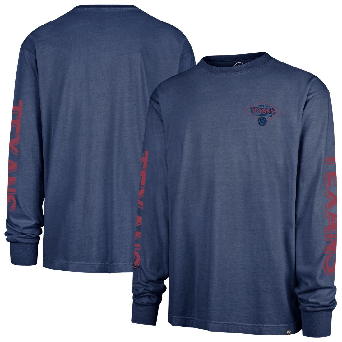 47 brand Houston Texans '47 Cairn Ravine Foundation Long Sleeve T-Shirt Navy