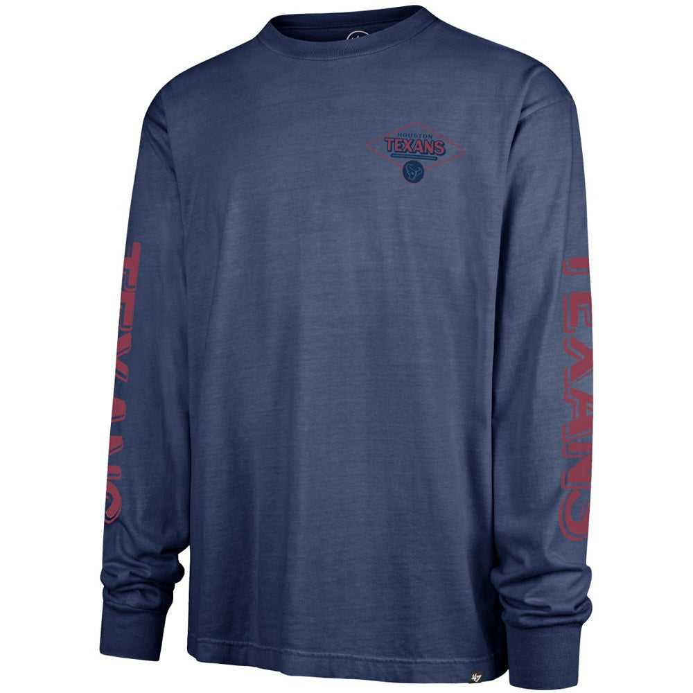 47 brand Houston Texans '47 Cairn Ravine Foundation Long Sleeve T-Shirt Navy