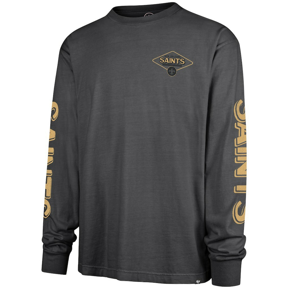 47 brand New Orleans Saints '47 Cairn Ravine Foundation Long Sleeve T-Shirt Black