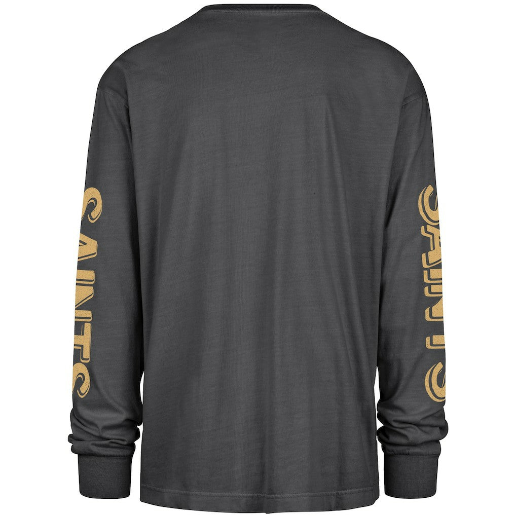 47 brand New Orleans Saints '47 Cairn Ravine Foundation Long Sleeve T-Shirt Black