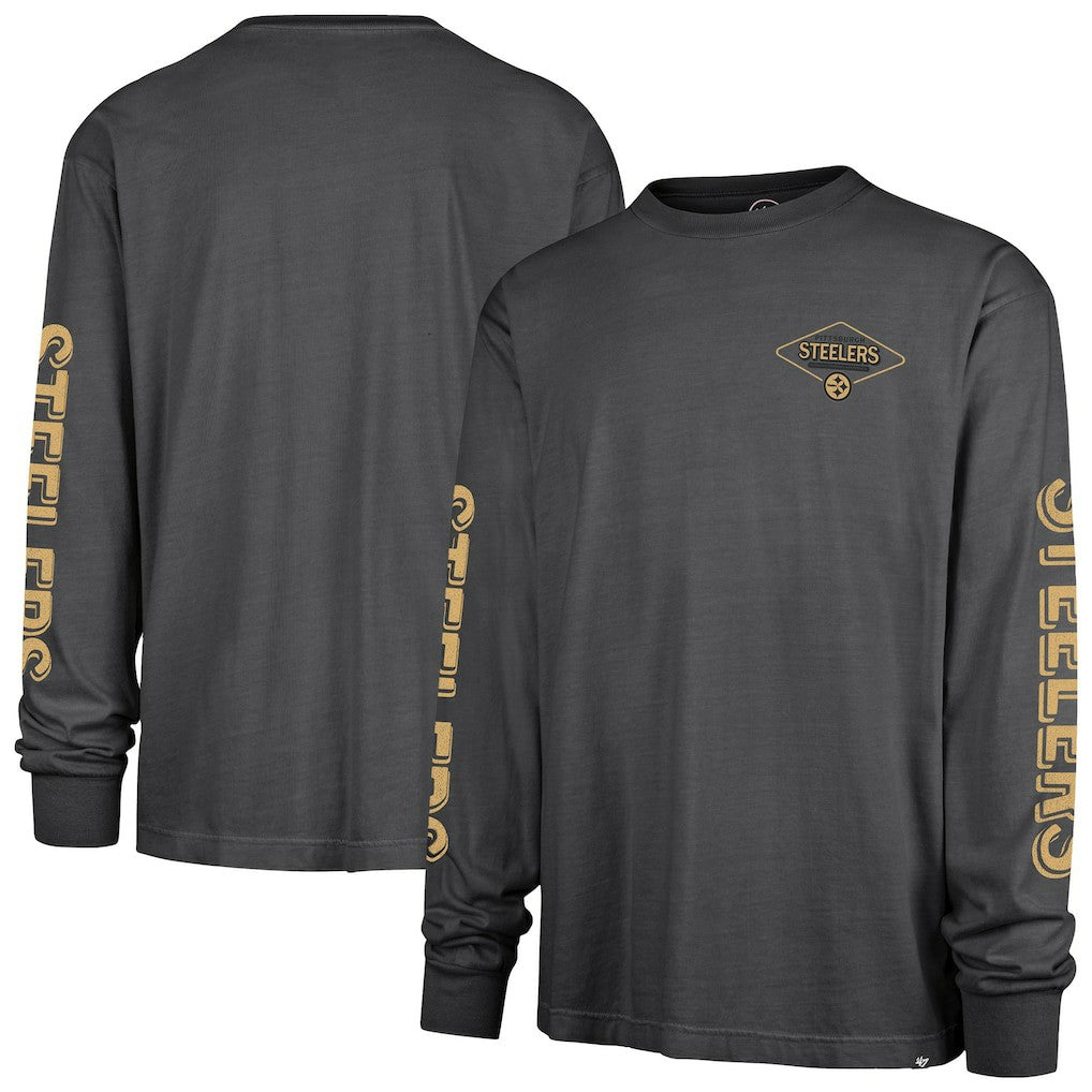 47 brand Pittsburgh Steelers '47 Cairn Ravine Foundation Long Sleeve T-Shirt Black