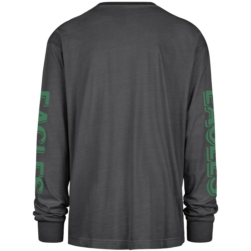 47 brand Philadelphia Eagles '47 Cairn Ravine Foundation Throwback Long Sleeve T-Shirt Black