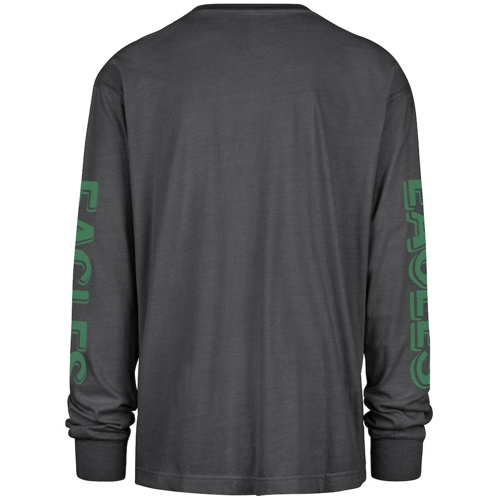 47 brand Philadelphia Eagles '47 Cairn Ravine Foundation Throwback Long Sleeve T-Shirt Black