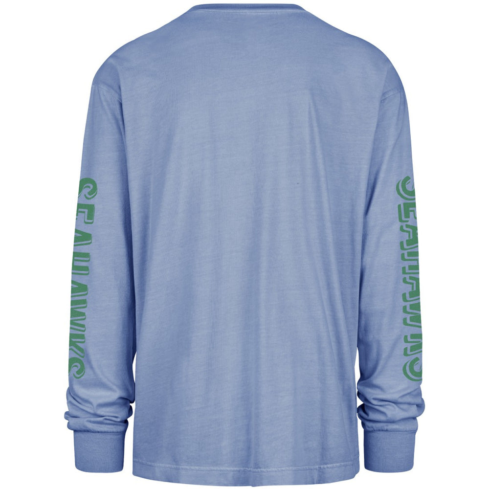47 brand Seattle Seahawks '47 Cairn Ravine Foundation Throwback Long Sleeve T-Shirt Blue