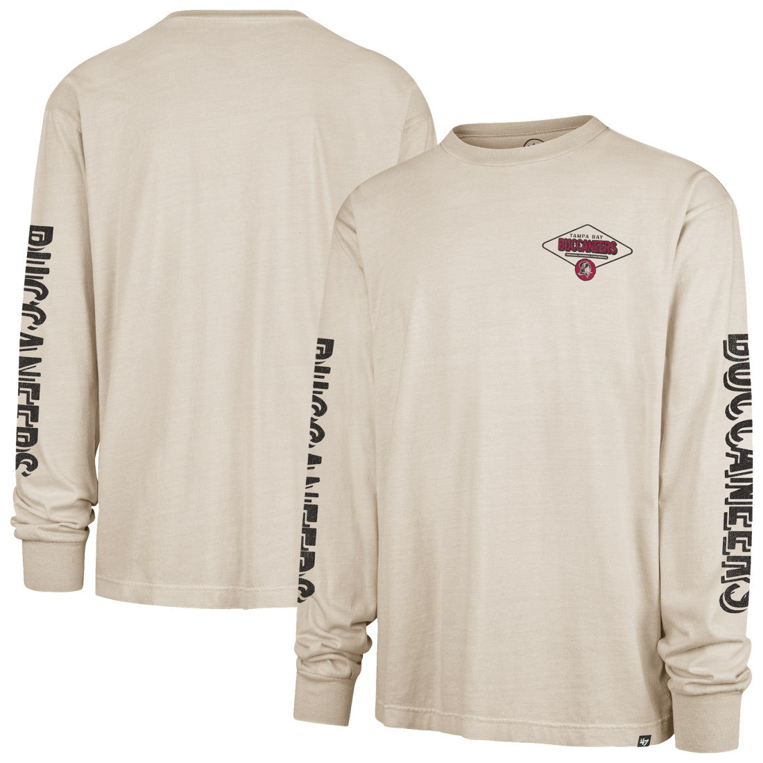 47 brand Tampa Bay Buccaneers '47 Cairn Ravine Foundation Throwback Long Sleeve T-Shirt Tan