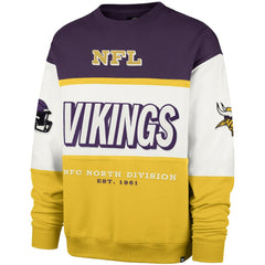 47 brand Minnesota Vikings '47 Breeze Maximalist Sweatshirt Purple/Gold