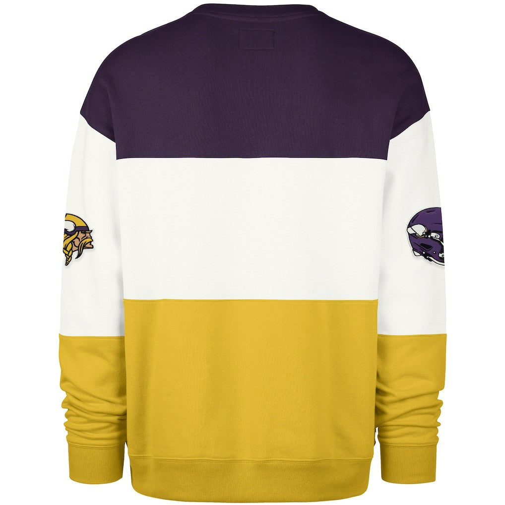 47 brand Minnesota Vikings '47 Breeze Maximalist Sweatshirt Purple/Gold