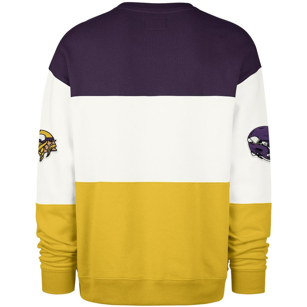 47 brand Minnesota Vikings '47 Breeze Maximalist Sweatshirt Purple/Gold