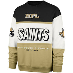 47 brand New Orleans Saints '47 Breeze Maximalist Sweatshirt Black/Gold