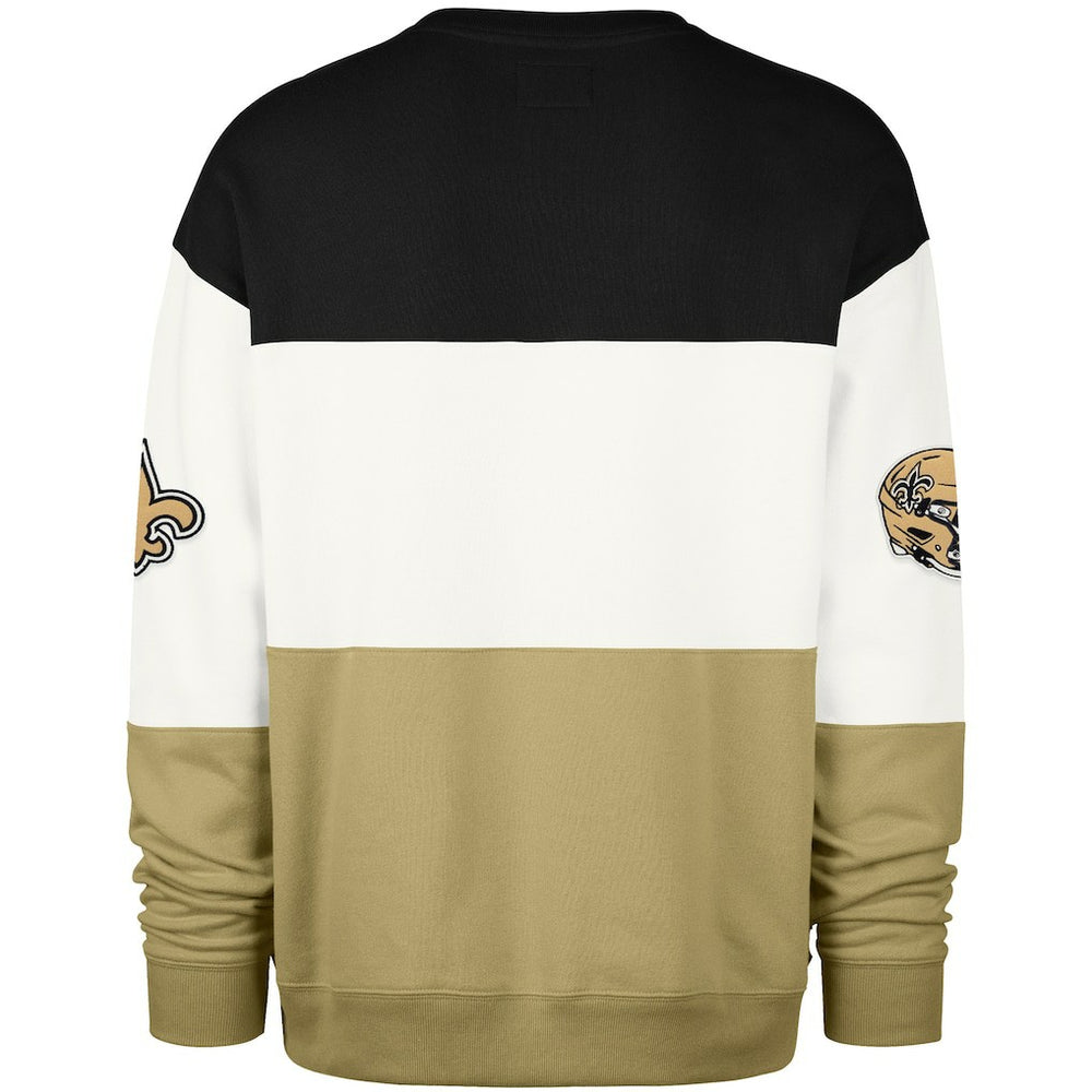 47 brand New Orleans Saints '47 Breeze Maximalist Sweatshirt Black/Gold