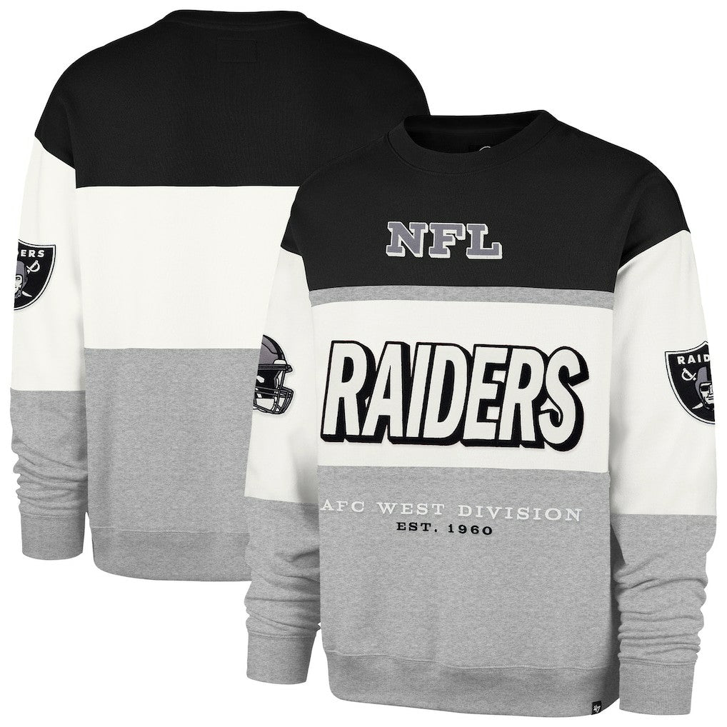 47 brand Las Vegas Raiders '47 Breeze Maximalist Sweatshirt Black/Gray