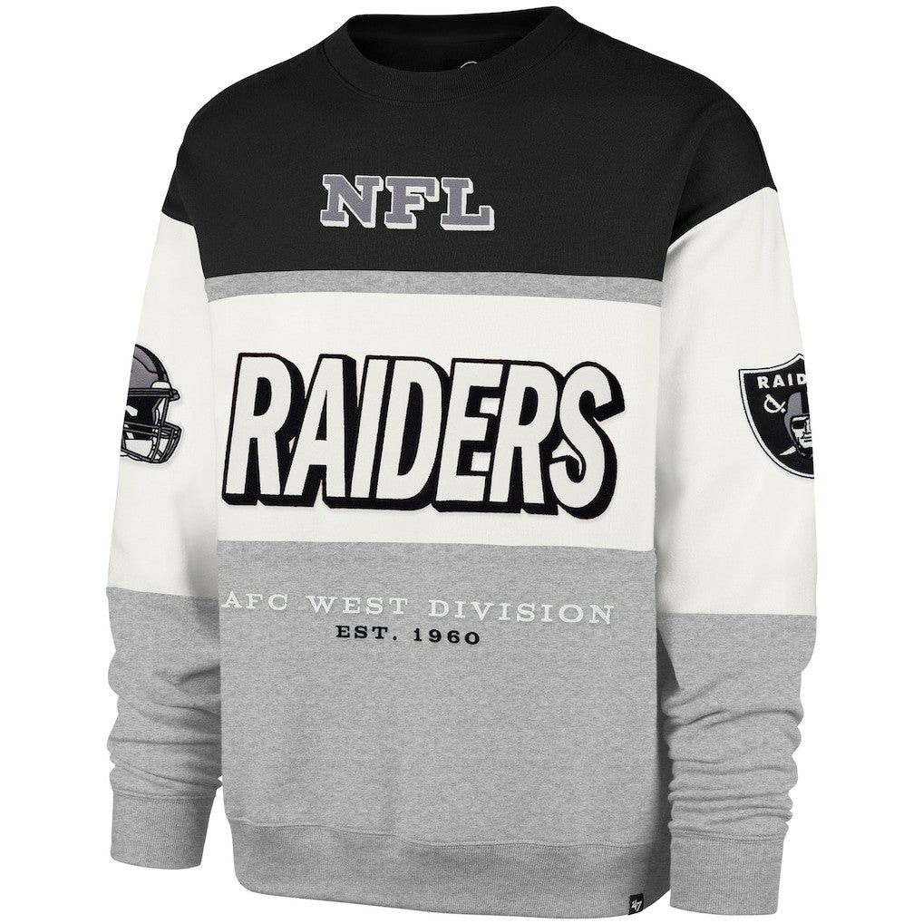 47 brand Las Vegas Raiders '47 Breeze Maximalist Sweatshirt Black/Gray