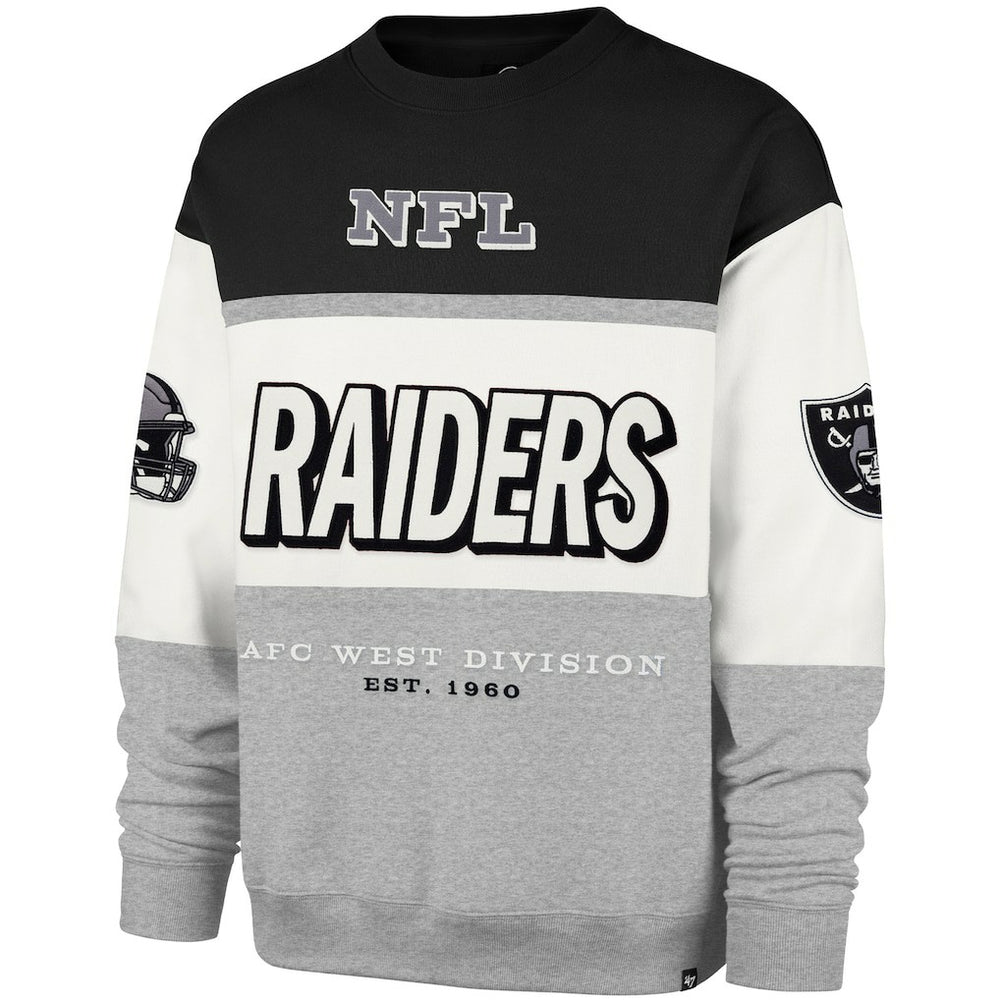 47 brand Las Vegas Raiders '47 Breeze Maximalist Sweatshirt Black/Gray