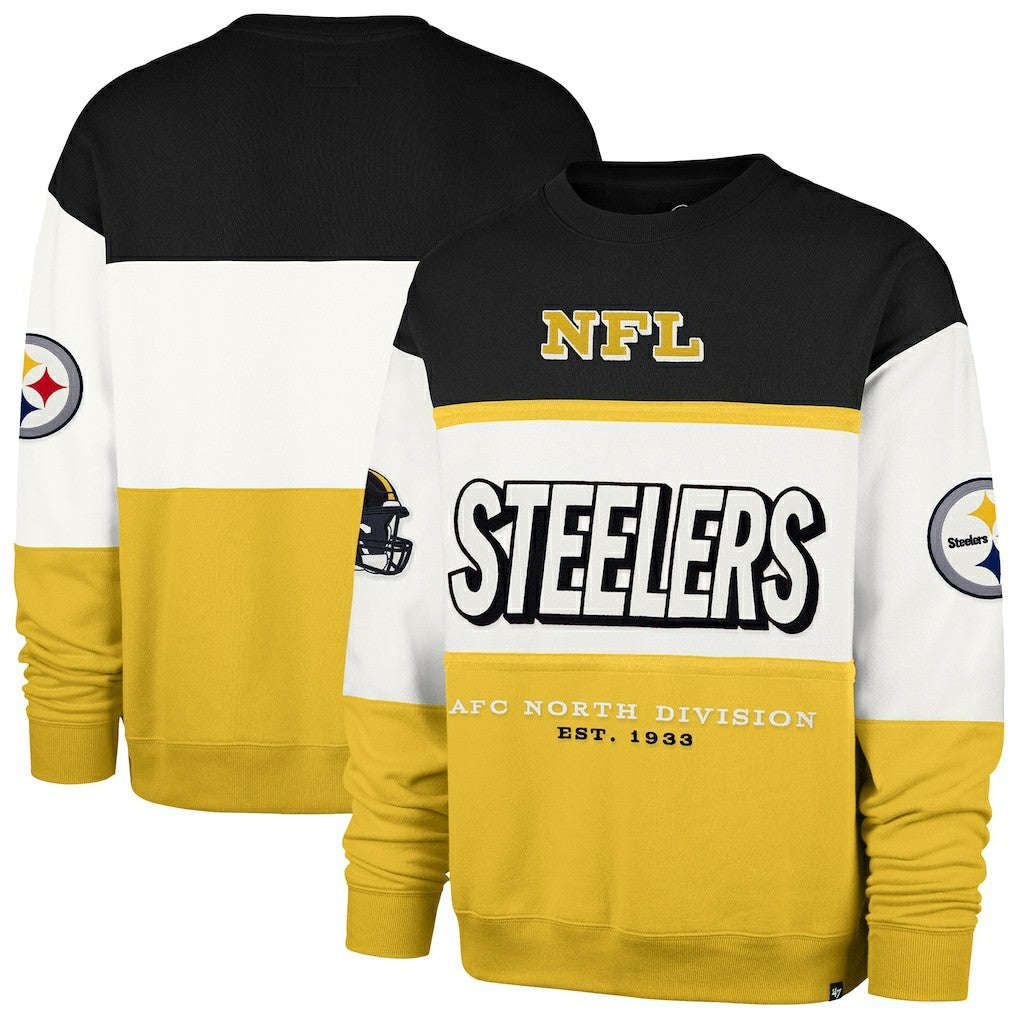 47 brand Pittsburgh Steelers '47 Breeze Maximalist Sweatshirt Black/Gold