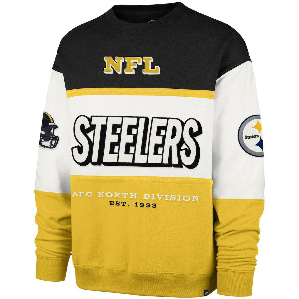 47 brand Pittsburgh Steelers '47 Breeze Maximalist Sweatshirt Black/Gold