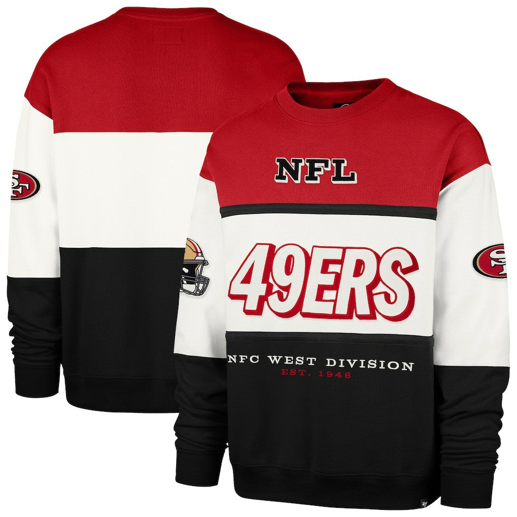 47 brand San Francisco 49ers '47 Breeze Maximalist Sweatshirt Scarlet/Black