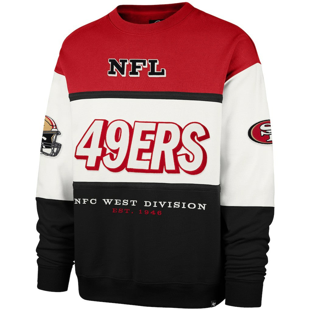 47 brand San Francisco 49ers '47 Breeze Maximalist Sweatshirt Scarlet/Black