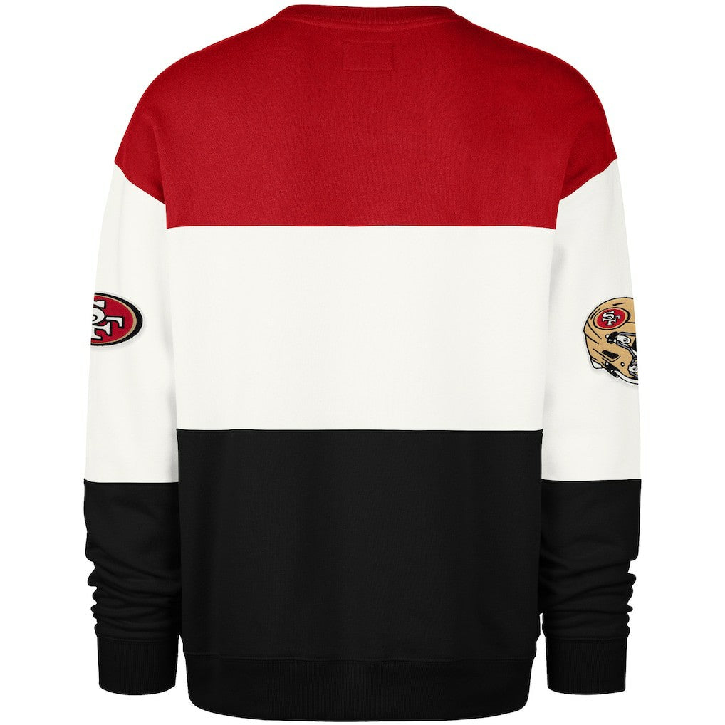 47 brand San Francisco 49ers '47 Breeze Maximalist Sweatshirt Scarlet/Black