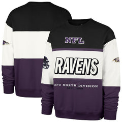 47 brand Baltimore Ravens '47 Breeze Maximalist Sweatshirt Black/Purple