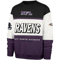 47 brand Baltimore Ravens '47 Breeze Maximalist Sweatshirt Black/Purple