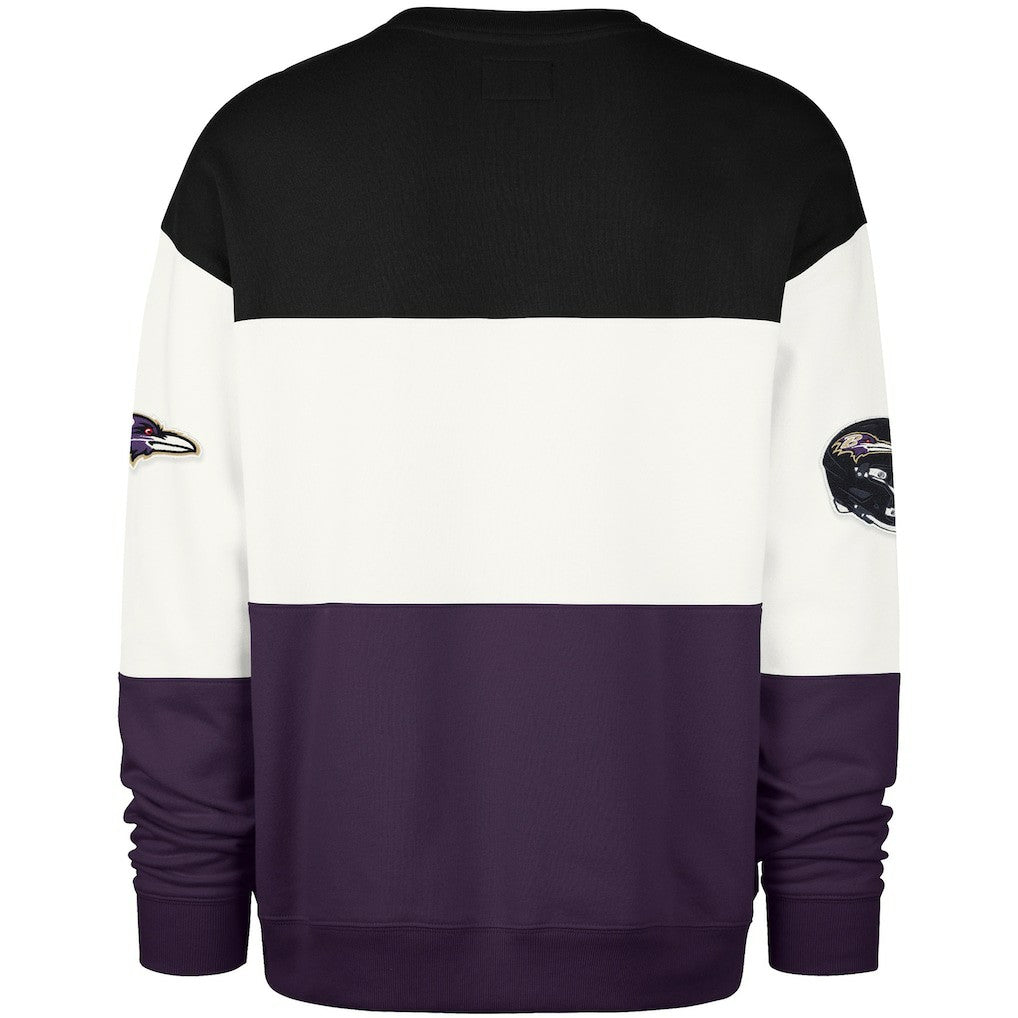 47 brand Baltimore Ravens '47 Breeze Maximalist Sweatshirt Black/Purple