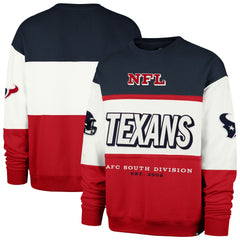 47 brand Houston Texans '47 Breeze Maximalist Sweatshirt Navy/Red