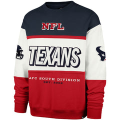 47 brand Houston Texans '47 Breeze Maximalist Sweatshirt Navy/Red