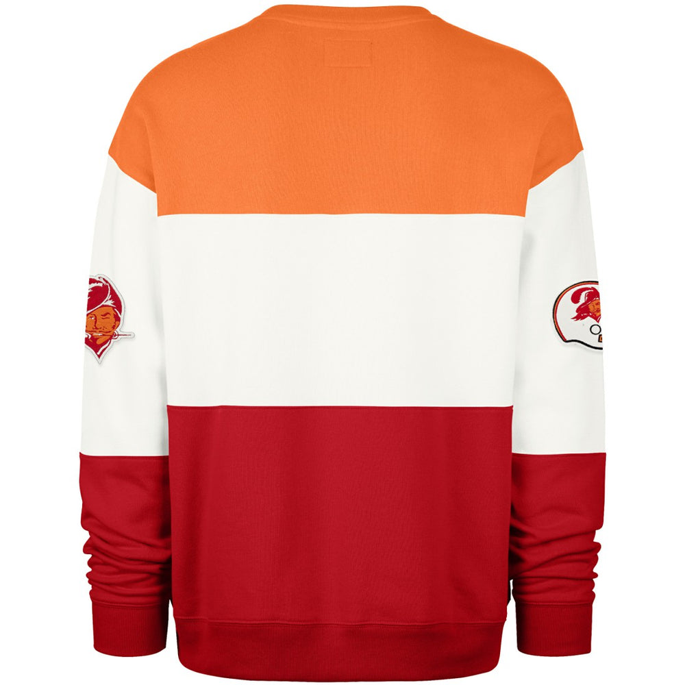47 brand Tampa Bay Buccaneers '47 Throwback Breeze Maximalist Sweatshirt Orange/Red