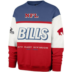 47 brand Buffalo Bills '47 Throwback Breeze Maximalist Sweatshirt Royal/Red