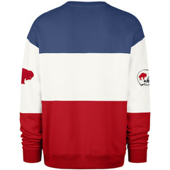 47 brand Buffalo Bills '47 Throwback Breeze Maximalist Sweatshirt Royal/Red