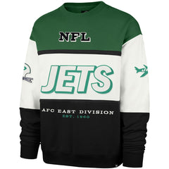 47 brand New York Jets '47 Throwback Breeze Maximalist Sweatshirt Kelly Green/Black