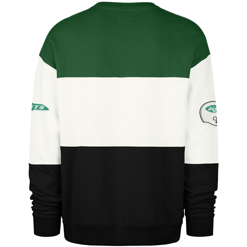 47 brand New York Jets '47 Throwback Breeze Maximalist Sweatshirt Kelly Green/Black