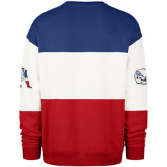 47 brand New England Patriots '47 Throwback Breeze Maximalist Sweatshirt Royal/Red